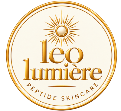 Leo Lumière gold sun logo